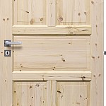 Dřevěné dveře Londyn PN (Kvalita B)