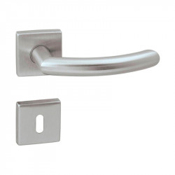 Klika NERO - HR (Broušená nerez)