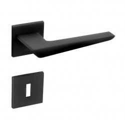 Klika TI-TIGA-HR 4154 5S (Černá mat) - úzká rozeta 6 mm