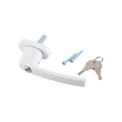 Hliníková bezpečnostní klika uzamykatelná klíčem