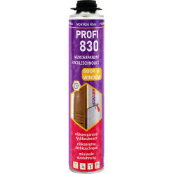 Pistolová montážní pěna PROFI 830 nízkoexpanzní Pistolová montážní pěna PROFI 830 nízkoexpanzní
