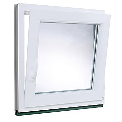 Plastové okno | 100 x 100 cm (1000 x 1000 mm) | bílé |otevíravé i sklopné | pravé