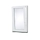 Plastové okno | 60x100 cm (600x1000 mm) | bílé | otevíravé i sklopné | levé