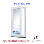 Plastové okno | 60x120 cm (600x1200 mm) | bílé | otevíravé i sklopné | levé