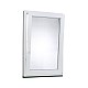 Plastové okno | 80 x 110 cm (800 x 1100 mm) | bílé |otevíravé i sklopné | pravé