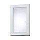 Plastové okno | 80x110 cm (800x1100 mm) | bílé | otevíravé i sklopné | levé