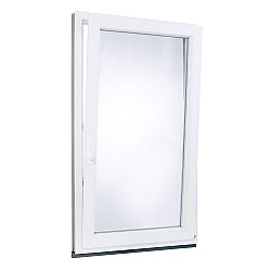 Plastové okno | 80 x 140 cm (800 x 1400 mm) | bílé |otevíravé i sklopné | pravé