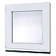 Plastové okno | 80x80 cm (800x800 mm) | bílé | otevíravé i sklopné | levé