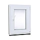 Plastové okno | 80 x 90 cm (800 x 900 mm) | bílé |otevíravé i sklopné | pravé