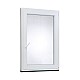 Plastové okno | 90 x 110 cm (900 x 1100 mm) | bílé |otevíravé i sklopné | pravé