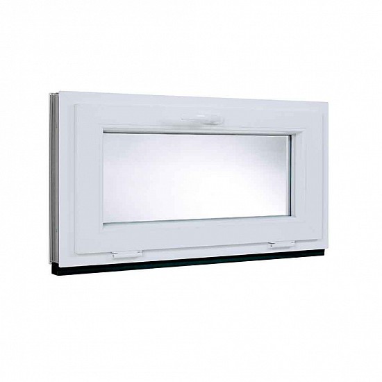 Plastové okno | 110 x 50 cm (1100 x 500 mm) | bílé | sklopné