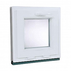 Plastové okno | 50 x 50 cm (500 x 500 mm) | bílé | sklopné