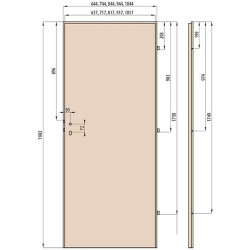 Plechové dveře, pozinkované
