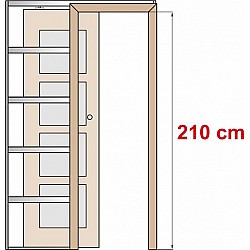 Posuvné dveře na stěnu Altamura 2 - Výška 210 cm
