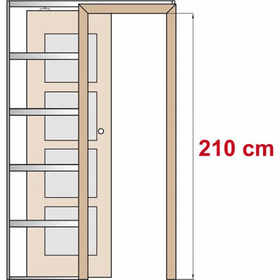 Altamura 1 - Posuvné dveře na stěnu - Výška 210 cm